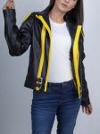 Women's Pokémon Go Team Instinct Spark Leather Cosplay Jacket in USA