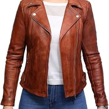 USA Women's vintage Leather Jacket