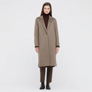 Stylish Women's Wool Blend Chester Long Coat in American Market