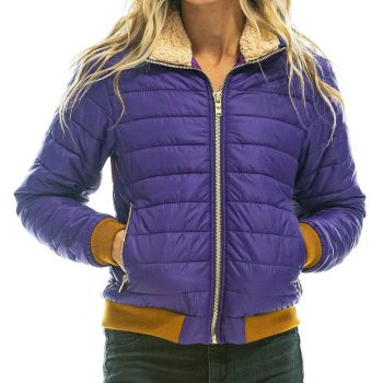 purple Rainbow Sunburst Bomber Jacket