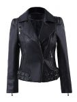Shop WOMEN’S ZIP UP MOTO BIKER LEATHER JACKET 1 Womens-Zip-Up-Moto-Biker-Leather-Jacket