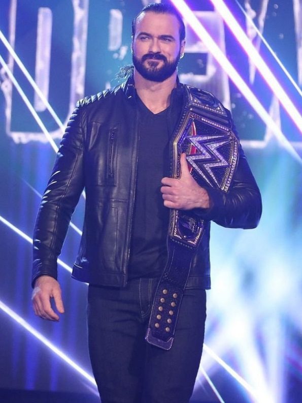 Drew McIntyre Signature Leather Jacket from WWE in United State Market