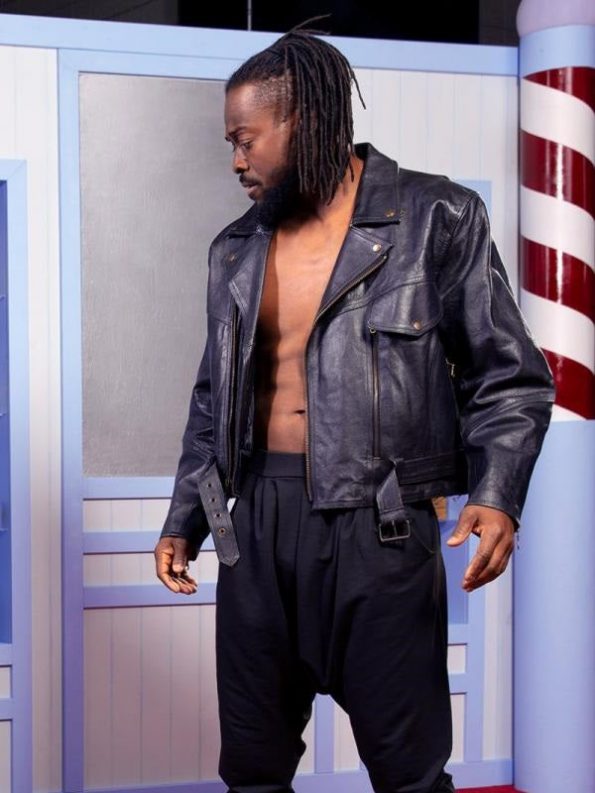 Kofi Kingston Signature Black Leather Jacket from WWE in American Market