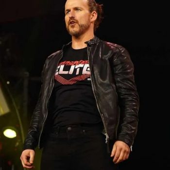 WWE Adam Cole black leather jacket