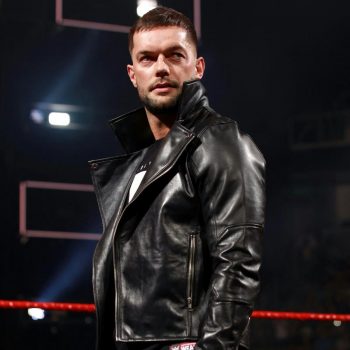Finn Balor Signature Black Leather Jacket from WWE in American Style