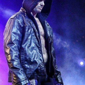 WWE AJ Styles Stylish Hooded Leather Jacket for Fans in USA