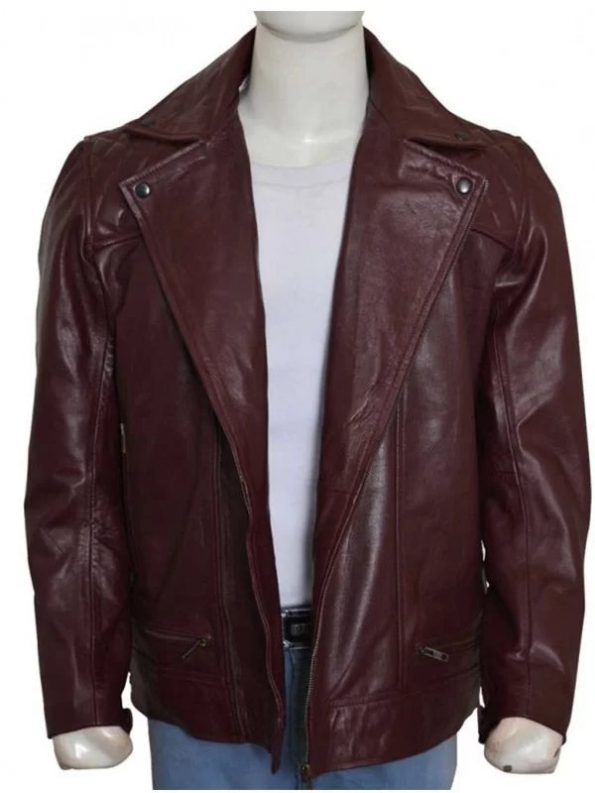 Brown leather jacket inspired by Edge