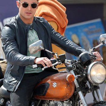 Zac Efron Baywatch Leather Jacket for Men | Celebrity Jacket in USA