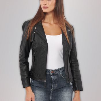 Short Body Leather Jacket for Women