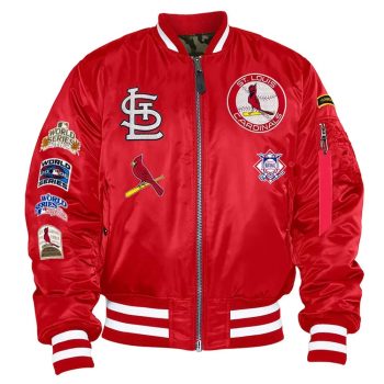 St. Louis Cardinals MA-1 red bomber jacket in USA