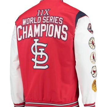 Complete game Cardinals satin varsity jacket in USA