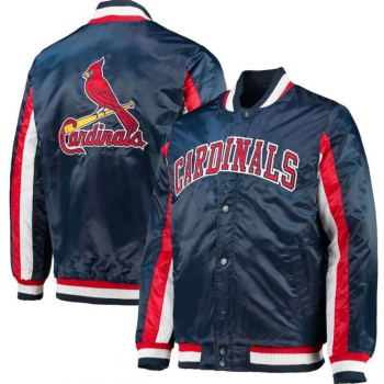 Ace St. Louis Cardinals Navy Blue Satin Jacket in USA