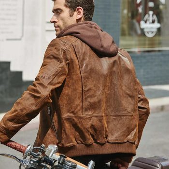 Men's Hooded Leather Jackets