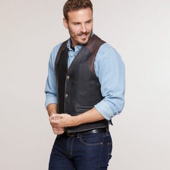 Men's Leather Vests