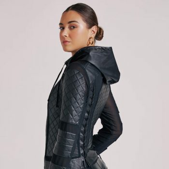 Women's Hooded Leather Jackets