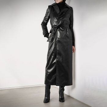 Women's Leather Trench Coats